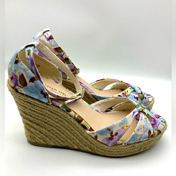Christian Siriano Espadrille Wedge Sandals Size 8 NWOT - Picture 4 of 10